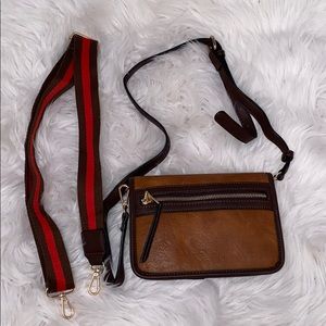 A Mini Cross Body Purse with Two Straps